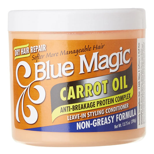 White Smoke BLUE MAGIC Carrot Oil Leave In Styling Conditioner (13.75oz)