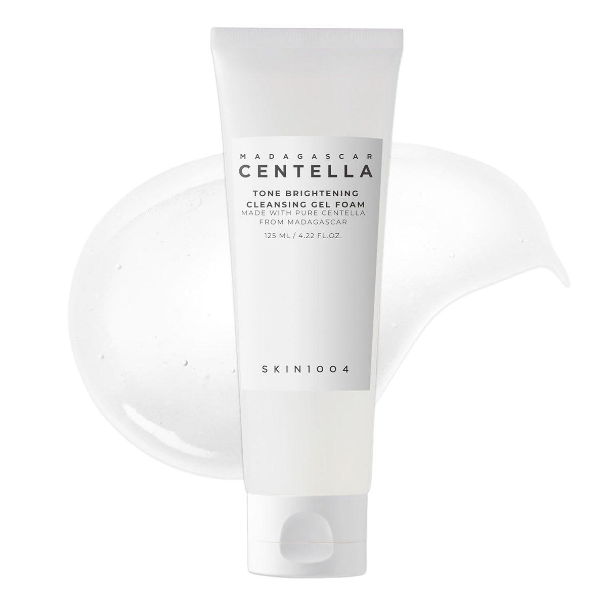 Black SKIN1004 Madagascar Centella Tone Brightening Cleansing Gel Foam 125ml