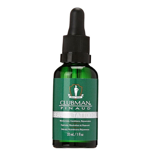 White Smoke CLUBMAN Pinaud Beard &amp; Tattoo Oil (1oz)