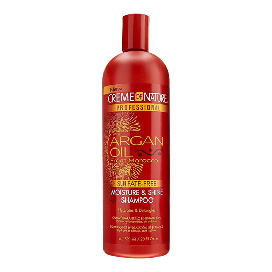 White Smoke CREME OF NATURE Argan Oil Moisture &amp; Shine Shampoo (20oz)