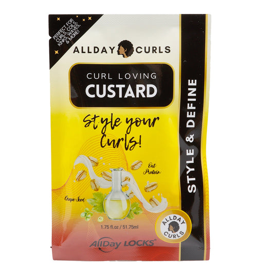 Black ALLDAY CURLS Curl Loving Custard Packet (1.72oz)