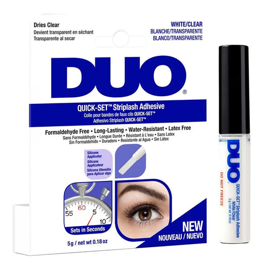 White Smoke DUO Quick-Set Striplash Adhesive [Clear] (0.18oz/5g)