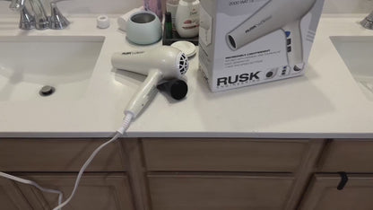 Rusk W8less Professional Lightweight Ceramic Tourmaline Hair Dryer, 2000 Watt
