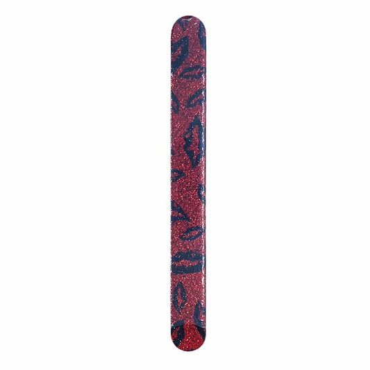 Dim Gray Silkline One-Sided Nail File 180 Grit Red FSEKSC 01316